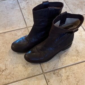 Frye Anna Shortie Brown Leather Boots Sz 7.5